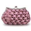 Satin plower evening bag clutch bags crystal bags 042