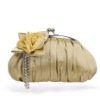 Satin plower evening bag clutch bags crystal bags 042