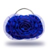 Satin plower evening bag clutch bags crystal bags 042