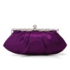 Satin plower evening bag clutch bags crystal bags 042