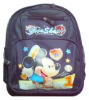 School backpack with good design and beautiful carton picture