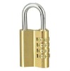Security brass combination padlock