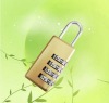 Security brass combination padlock