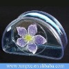 Semi-circle of clear pvc cosmetic pouch D-C096