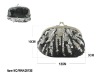 Sequine fashion design lady evening bag with metal frame