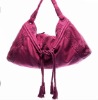 Sheepskin leather ladies' fashion handbag  (wy-270)