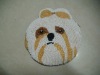 Shih tzus shaped beaded coin purse