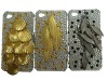Shining Bling Case With Mobile Phone Strap For iPhone 4