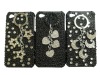 Shining Cell Phone Bling Case With Mobile Phone Strap For iPhone 4