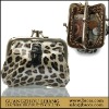 Shining leopard women change purse