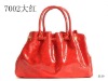 Shining red charming ladies big shoulder bags