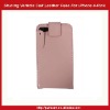 Shinning Verticle Magnetic Leather Folio Case For iPhone 4-Pink