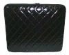 Shinny black color PU laptop sleeve