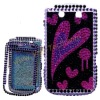 Shiny Cute Heart Jewel Cover Shell Skin For BlackBerry Torch 9800