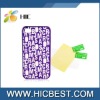 Shiny Grapheme Pattern Plastic Hard Cover for iPhone 4G