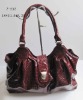 Shiny PU Reddish-brown Tote Bag