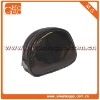 Shiny clutch black small ziplock PU cosmetic pouch