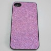 Shiny shimmering powder plastic mobile phone back case for iPhone 4gs Protective cell phone hard case for iPhone4gs