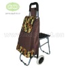 Shopping trolley bag with seat