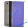 Shoulder Bag Stand Case Cover for iPad 2 (Grey and Purple)