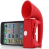 Silicon rubber horn stand for iphone 4G 4S