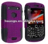 Silicone Hard Meshed Hybrid Case Cover For BlackBerry Bold 9900