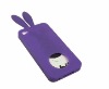 Silicone Rabbit Case/TPU Ear Cover for Iphone 4