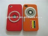 Silicone Rubber 3D Camera Design Skin Cover Case For Apple iPhone 4G S