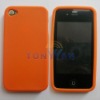 Silicone Skin Case Cover for iPhone 4G Orange