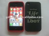 Silicone With 3D Design Rubberized Skin Cover Case For Apple iPhone 4G S