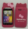 Silicone case for HTC G13 mobile phone housing with SGS&ROHS