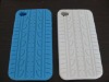 Silicone case for Iphone 4G with tired design