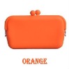 Silicone eco-friendly orange phone bag