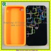 Silicone embossed case cover for iphone 4g/4gs