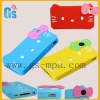 Silicone hello kitty 3d case for iphone 4 colored