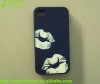 Silicone laser engraving case for iphone 4s lip shape