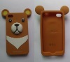 Silicone personality bear cell phone cases cover for 4G