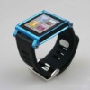 Silicone wrist watch band for lunatik ipod nano 6th