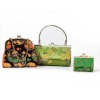 Silk embroidered wallet  (wy-034)