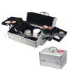 Silver Aluminum Cosmetic Case