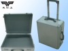 Silver Aluminum Trolley Luggage tool Case