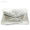 Silver Aluminum evening handbag WI-0772