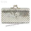 Silver Aluminum evening handbag WI-0857