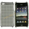 Silver Big Bling Hard Skin Cover Shell For Apple iPhone 4G