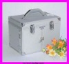 Silver Multifunctional Aliminum make up case