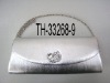 Silver PU-case evening bag