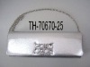 Silver PU-case evening bag