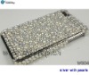 Silver Pearls Case for iPhone 4S Rhinestone Bling Case for iPhone 4 4S