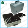 Silver aluminum cosmetic case, makeup case