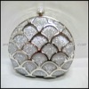 Silver luxury frame clutch lady evening bag alloy evening bag